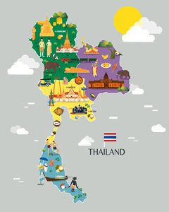 Map of Thailand